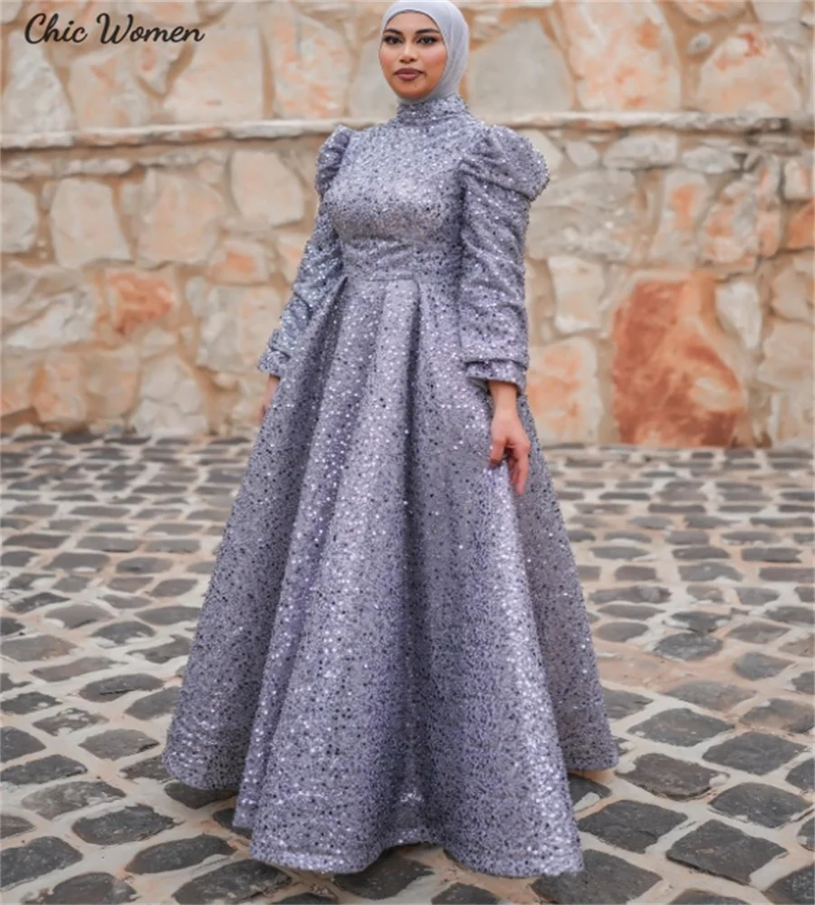 Full Sequin Arabic Evening Dress Long Sleeve High Neck Muslim Prom Dress Lilac A Line Birthday Party Dress 2025 TurkeyCustomized
Full Sequin Arabic Evening Dress Long Sleeve High Neck Muslim Prom Dress Lilac A Line Birthday Party Dress 2025 TurkeyCustomized