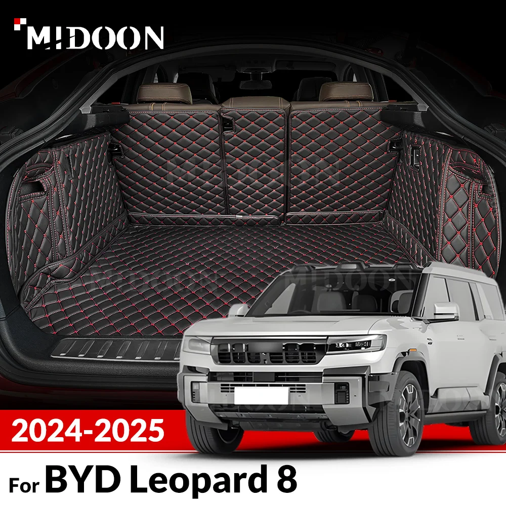 Автоматический коврик в багажник с полным покрытием для BYD Leopard 8 (6/7 мест) 2024 2025, автомобильный багажник, аксессуары для интерьера
Автоматический коврик в багажник с полным покрытием для BYD Leopard 8 (6/7 мест) 2024 2025, автомобильный багажник, аксессуары для интерьера