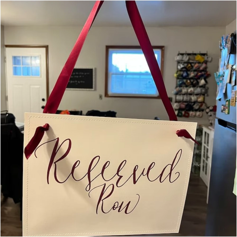 Reserved Chair Row Sign for Wedding Ceremony Party, Corporate Event, Conference Family Seating, Reserved Row Sign
Reserved Chair Row Sign for Wedding Ceremony Party, Corporate Event, Conference Family Seating, Reserved Row Sign