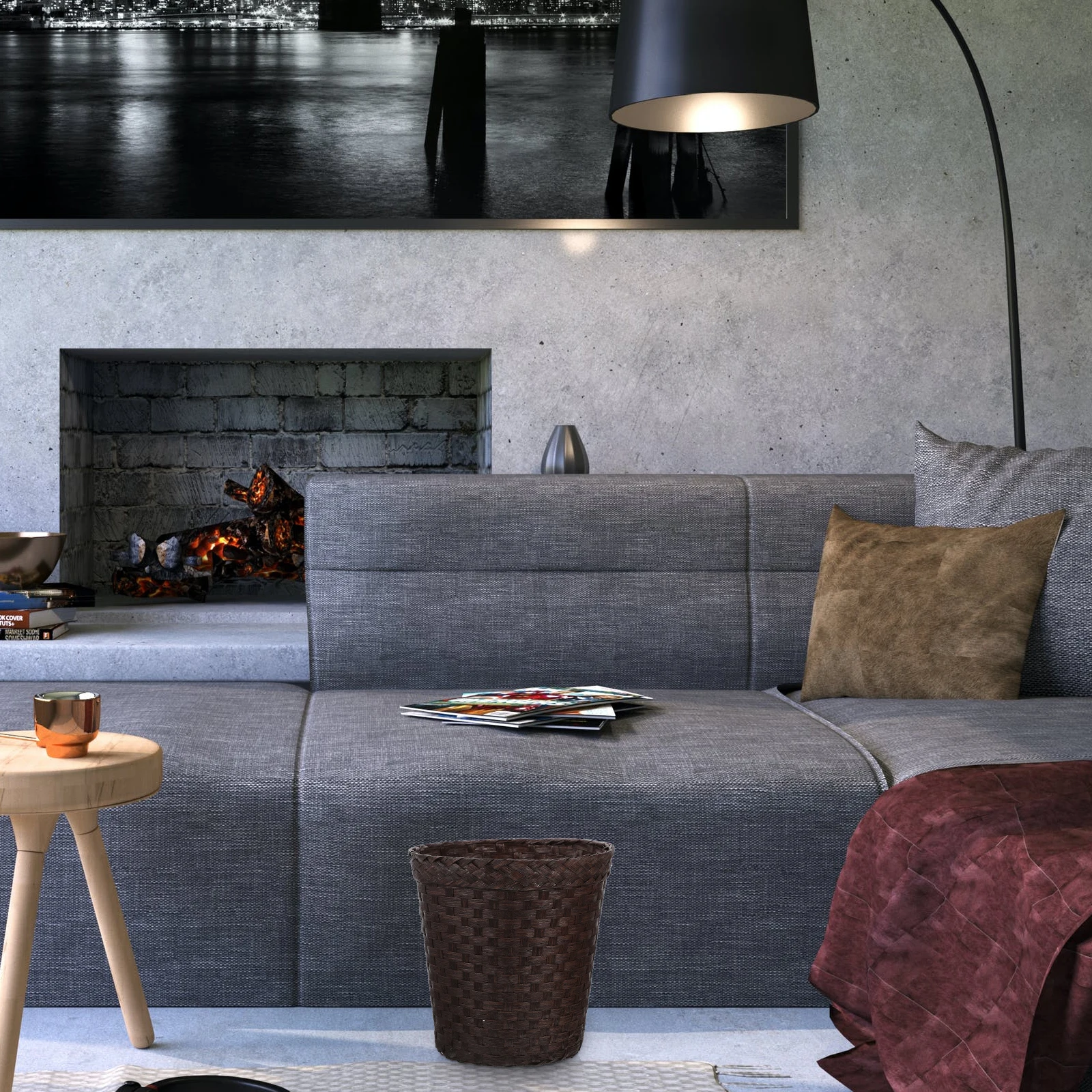 Premium Straw Rubbish Container Trash Can for Office Study Room Large Capacity Laundry Storage Basket
Premium Straw Rubbish Container Trash Can for Office Study Room Large Capacity Laundry Storage Basket