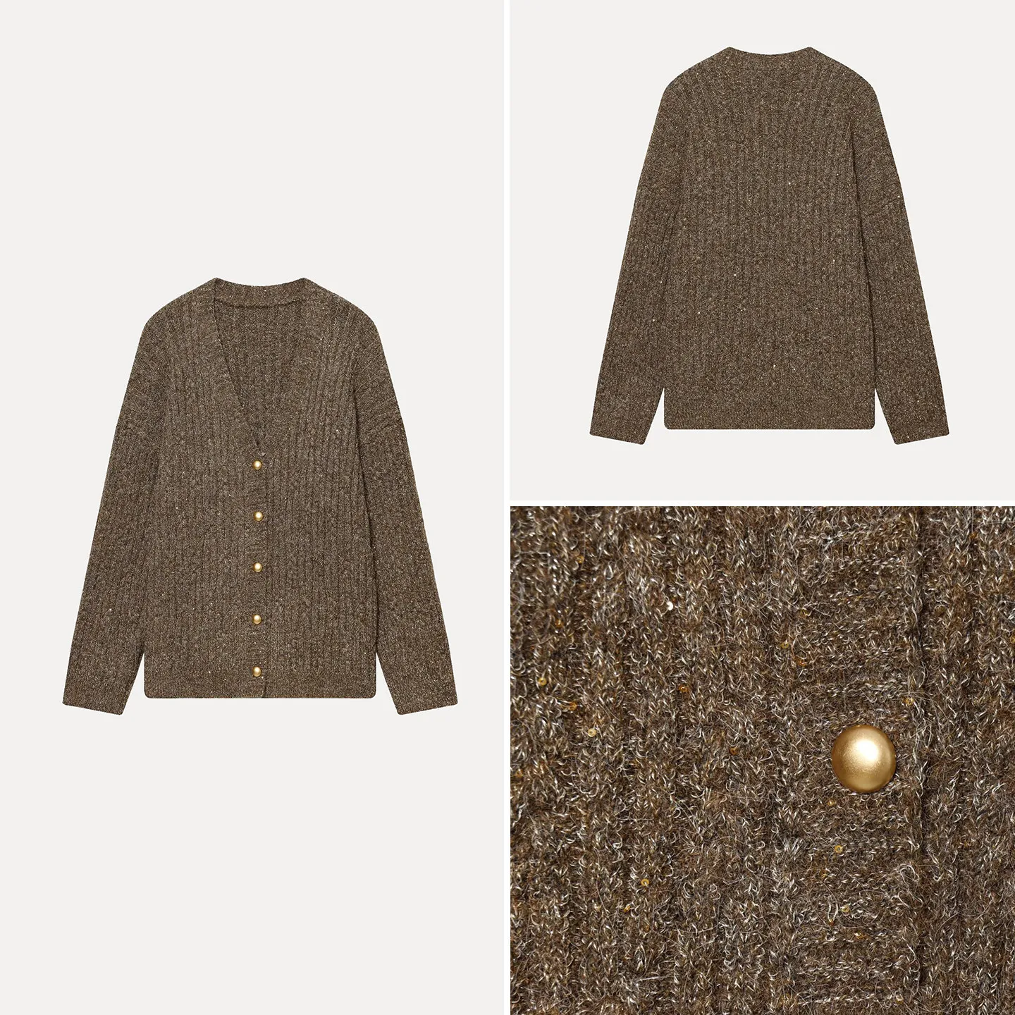 Fashionable Knitted Sequin Jacket Women's Spring 2026 Personality Match All-Match Knitwear Elegant Atmosphere Cardigan Style
Fashionable Knitted Sequin Jacket Women's Spring 2026 Personality Match All-Match Knitwear Elegant Atmosphere Cardigan Style
