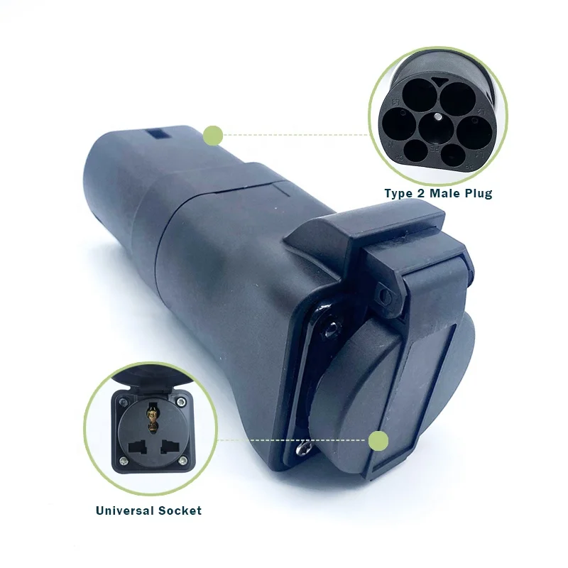 Type 2 Male Plug to Schuko Socket EVSE Adapter 16A 220V AC For Power Supply
Type 2 Male Plug to Schuko Socket EVSE Adapter 16A 220V AC For Power Supply