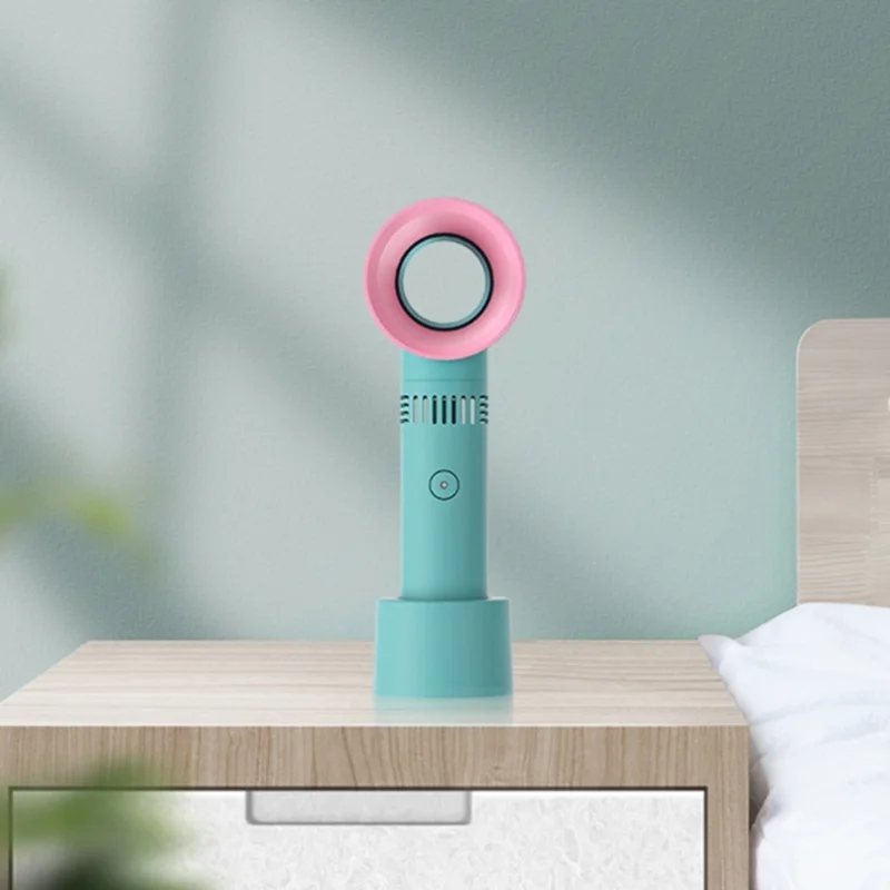 Handheld Bladeless Fan 3 Levels Adjustable 2000MAh Battery Portable Handheld Fan With Base Bracket For Child Student
Handheld Bladeless Fan 3 Levels Adjustable 2000MAh Battery Portable Handheld Fan With Base Bracket For Child Student