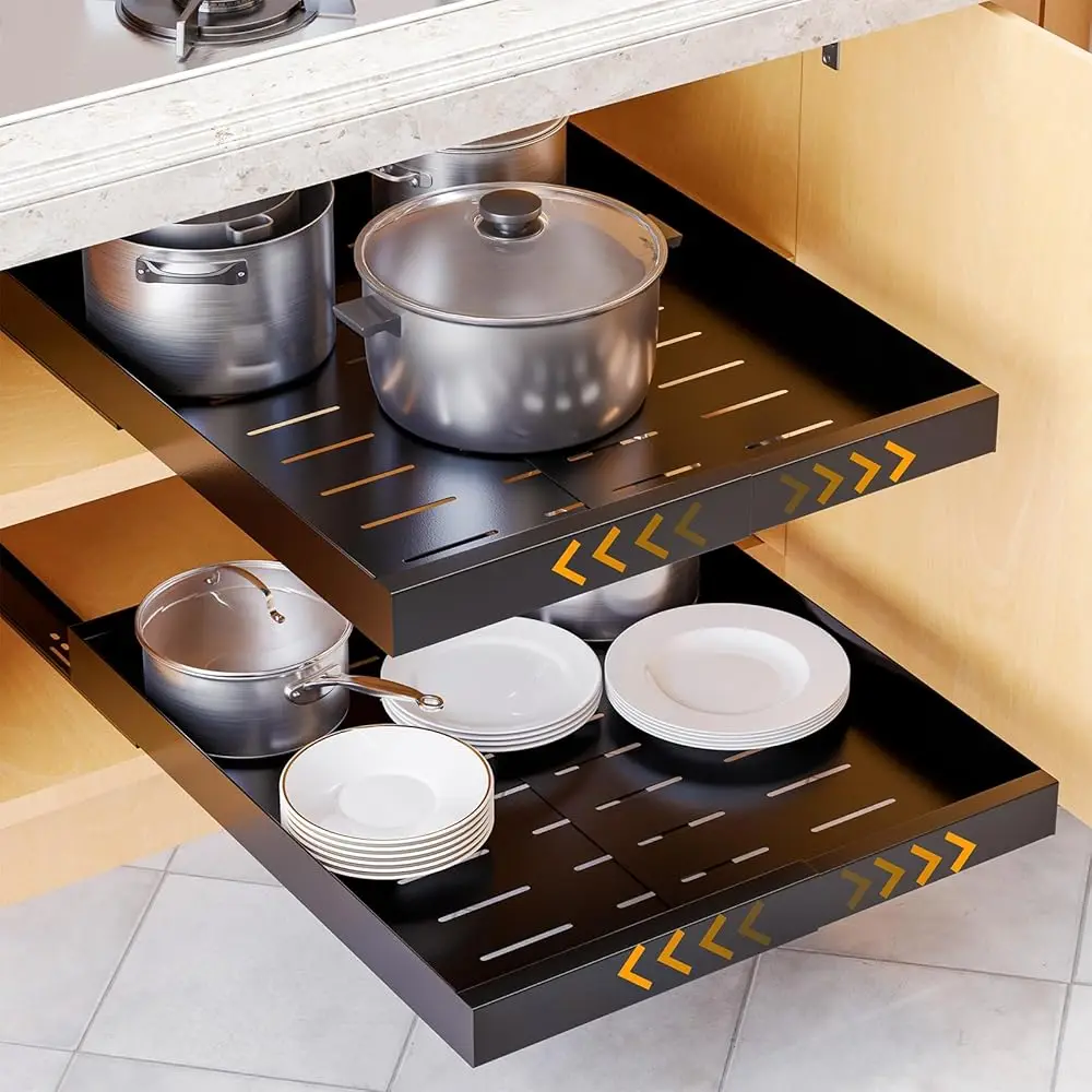 Pull Out Cabinet Organizer, 1 Pa Expandable 11.8""-19.6"" (Need To Pull To Widen) Heavy Duty Pull-Out Drawer With Adhesive Tape
Pull Out Cabinet Organizer, 1 Pa Expandable 11.8""-19.6"" (Need To Pull To Widen) Heavy Duty Pull-Out Drawer With Adhesive Tape