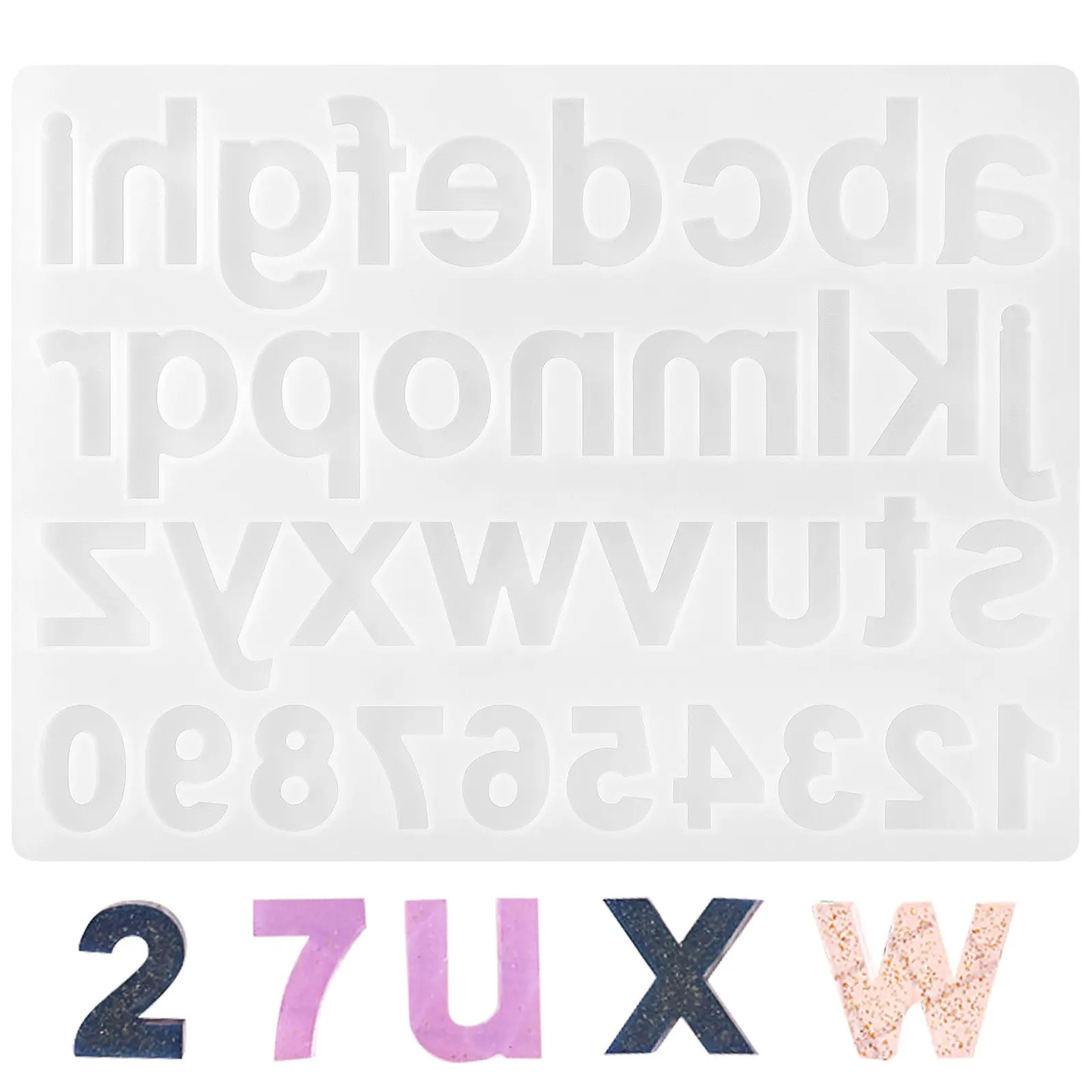 1Pcs Alphabet Numbers Silicone Mold DIY Epoxy Resin Jewelry Making Tool Non-Stick Letter Number Mould for Cake Chocolate Ice
1Pcs Alphabet Numbers Silicone Mold DIY Epoxy Resin Jewelry Making Tool Non-Stick Letter Number Mould for Cake Chocolate Ice