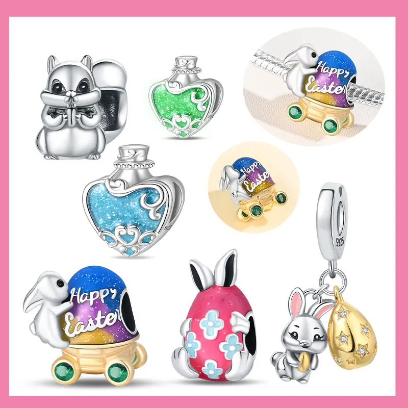 Серебро 925, голубая звезда, пасхальное красочное яйцо, подвески, бусины, подходят для оригинальных браслетов для женщин, ювелирные изделия, вечерние, сделай сам, изысканные подарки, аксессуары
Серебро 925, голубая звезда, пасхальное красочное яйцо, подвески, бусины, подходят для оригинальных браслетов для женщин, ювелирные изделия, вечерние, сделай сам, изысканные подарки, аксессуары