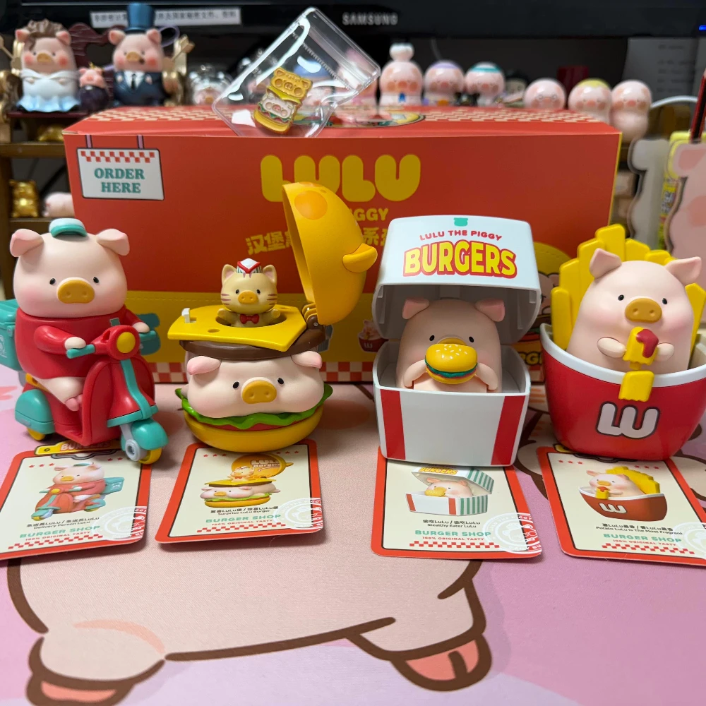 LULU THE PIGGY Burgers Blind Box Pendant Surprise Bag Cute Mystery Box Desktop Ornament Gift Kawaii Anime Doll Keychain Toys
LULU THE PIGGY Burgers Blind Box Pendant Surprise Bag Cute Mystery Box Desktop Ornament Gift Kawaii Anime Doll Keychain Toys