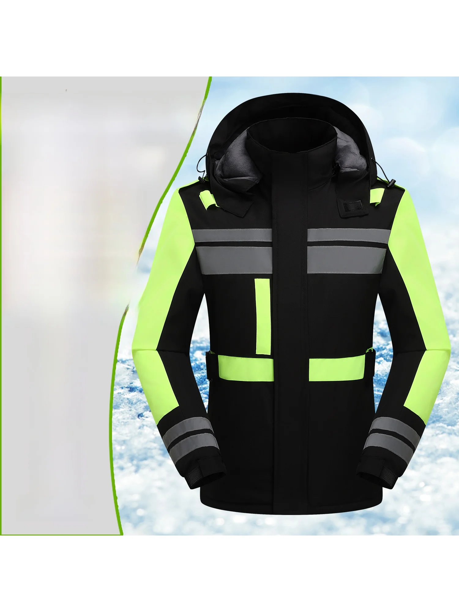 Мужская зимняя утепленная куртка с подкладкой из флиса, светоотражающая, хлопковая, рабочая, теплая, с утеплителем, на молнии...
Мужская зимняя утепленная куртка с подкладкой из флиса, светоотражающая, хлопковая, рабочая, теплая, с утеплителем, на молнии...