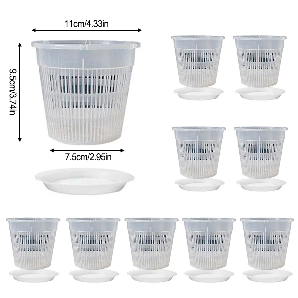 Home Decoration Breathable Plant Pots 10pcs Orchid Pots ABS Material Effective Drainage Prevents Root Tangling
Home Decoration Breathable Plant Pots 10pcs Orchid Pots ABS Material Effective Drainage Prevents Root Tangling
