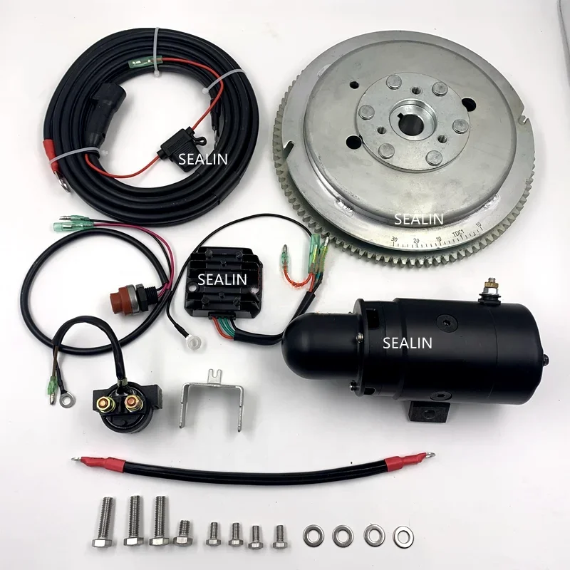Electric Start kit FOR YAMA-HA & MORE 2 STROKE 75HP 85HP 1140CC FOR PARSUN HIDEA POWERTEC PIONEER JIANHANG T85 OUTBOARD MOTOR
Electric Start kit FOR YAMA-HA & MORE 2 STROKE 75HP 85HP 1140CC FOR PARSUN HIDEA POWERTEC PIONEER JIANHANG T85 OUTBOARD MOTOR