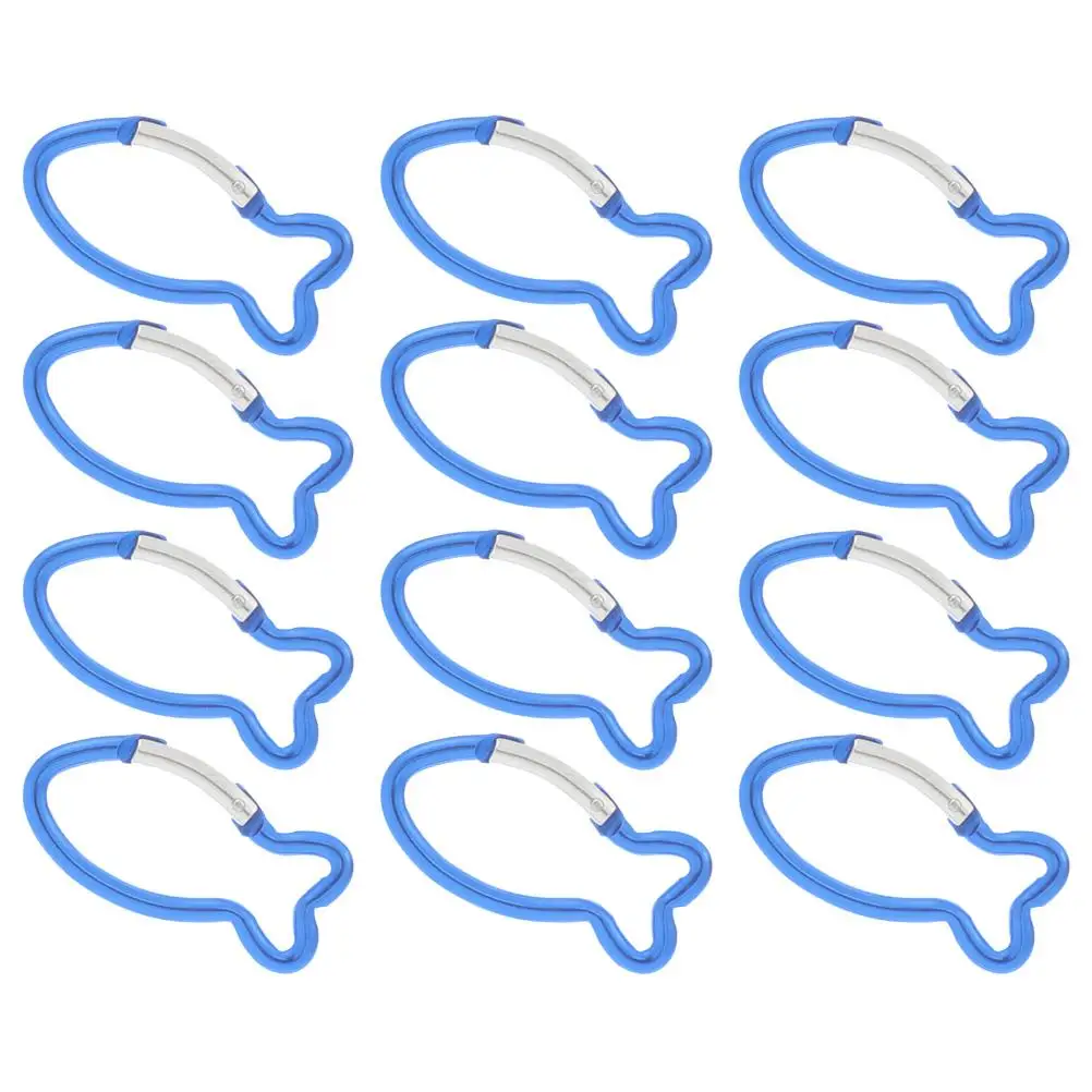 12pcs Blue Fish Shape Climbing Durable Aluminum Alloy Safety Quick Hang Outdoor Tools Metal Buckles Hooks for Hiking
12pcs Blue Fish Shape Climbing Durable Aluminum Alloy Safety Quick Hang Outdoor Tools Metal Buckles Hooks for Hiking