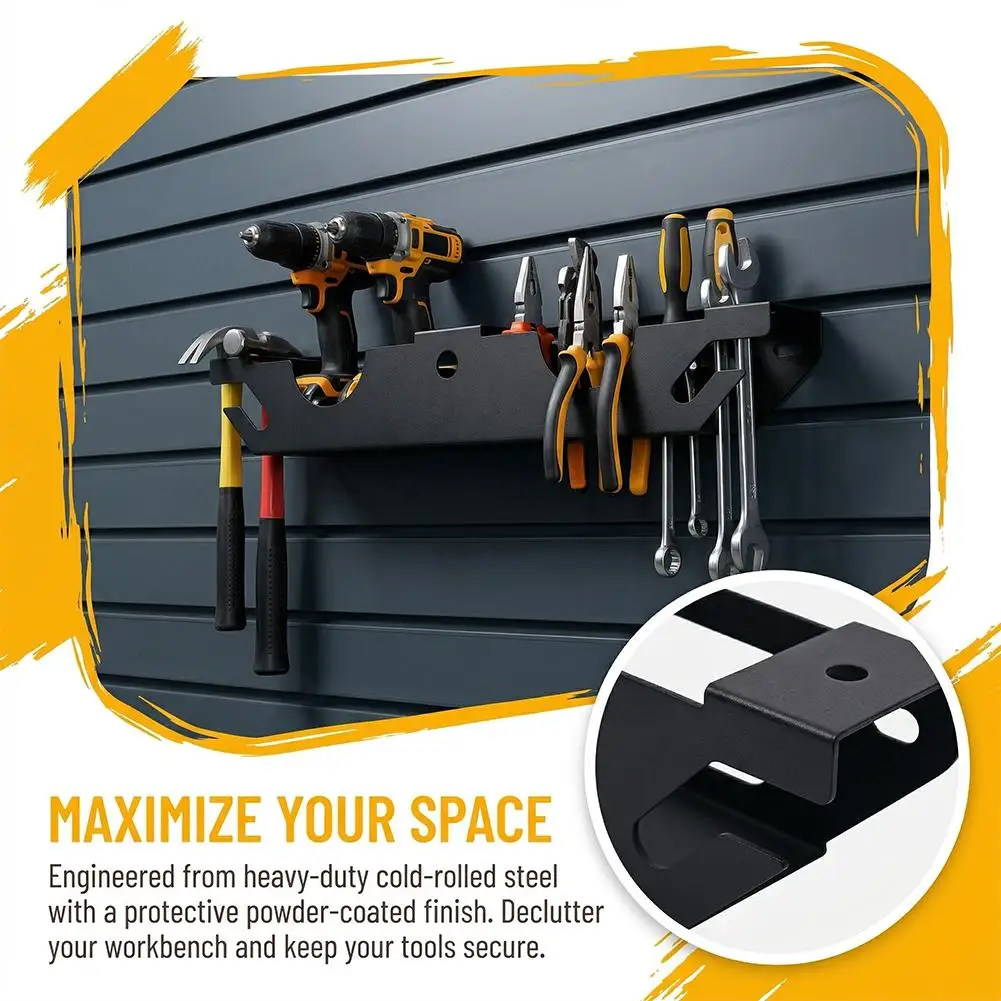 Wall-Mounted Angle Grinder Storage Rack, Heavy-Duty Metal Power Tool Holder for Garage Workshop Space-Saving Organizer
Wall-Mounted Angle Grinder Storage Rack, Heavy-Duty Metal Power Tool Holder for Garage Workshop Space-Saving Organizer