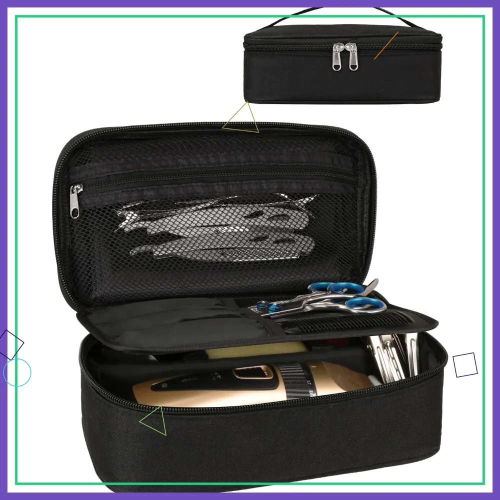 Barber Tool Bag, Hair Clipper Storage Organizer for Scissors, Comb, Shaver - Portable Travel Case (Black)
Barber Tool Bag, Hair Clipper Storage Organizer for Scissors, Comb, Shaver - Portable Travel Case (Black)