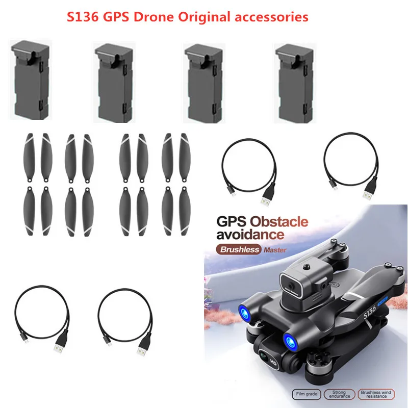S136 GPS RC Drone Parts 3.7V 2000MAH Battery/Propeller For S136 Drone Accessories S136 RC Dron Battery S136 GPS RC Drone Parts
S136 GPS RC Drone Parts 3.7V 2000MAH Battery/Propeller For S136 Drone Accessories S136 RC Dron Battery S136 GPS RC Drone Parts
