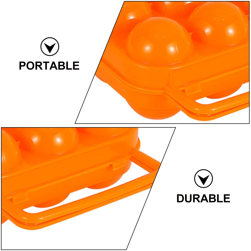 2Pcs Portable Egg Holders Camping Trays Plastic Carton Travel Orange 6Grids Safe Fresh Spring Lock Barbecue Fishing Picnic
2Pcs Portable Egg Holders Camping Trays Plastic Carton Travel Orange 6Grids Safe Fresh Spring Lock Barbecue Fishing Picnic