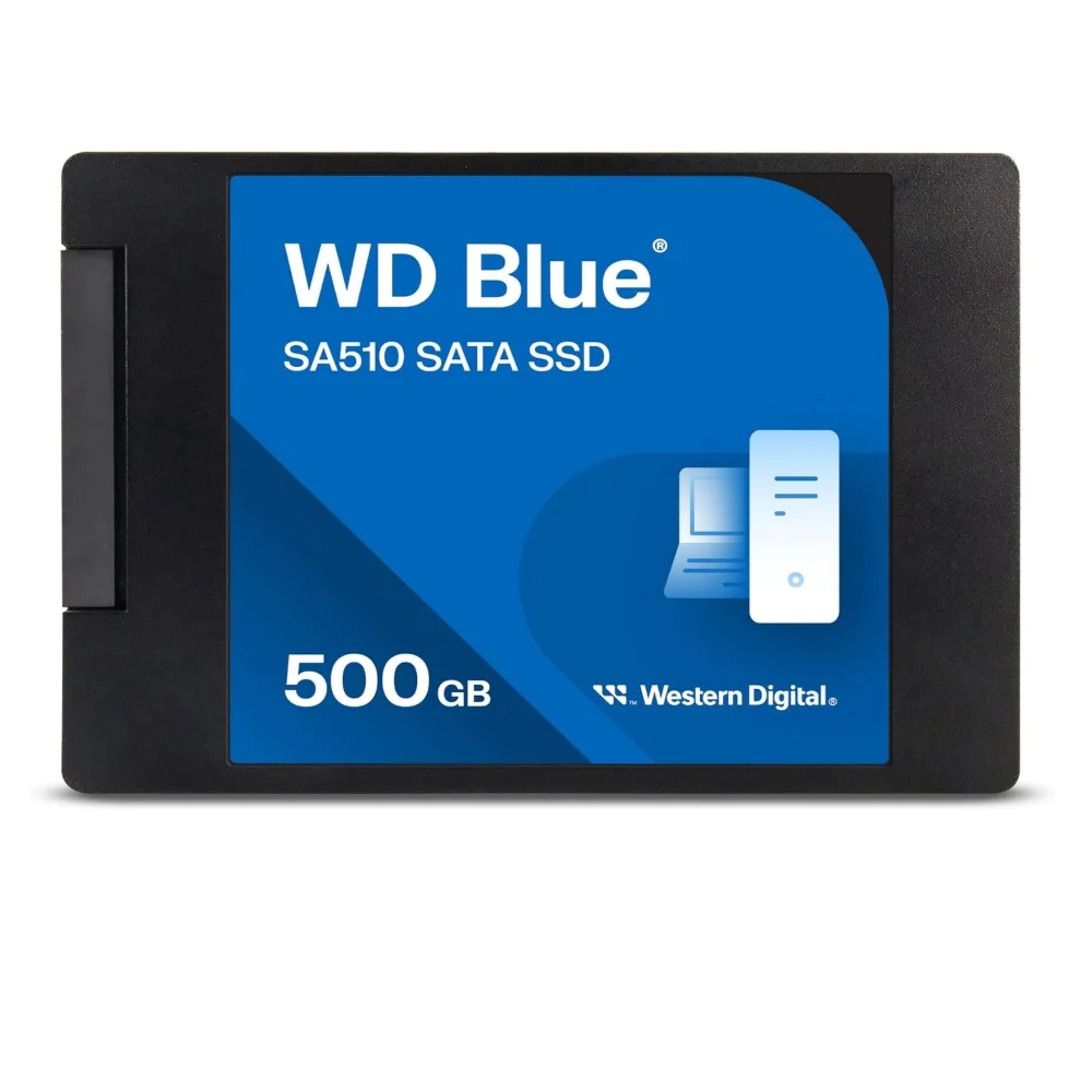 Western Digital 500GB WD Blue SA510 SATA Internal Solid State Drive SSD - SATA III 6 Gb/s, 2.5"/7mm 560 MB/s WDS500G3B0
Western Digital 500GB WD Blue SA510 SATA Internal Solid State Drive SSD - SATA III 6 Gb/s, 2.5"/7mm 560 MB/s WDS500G3B0