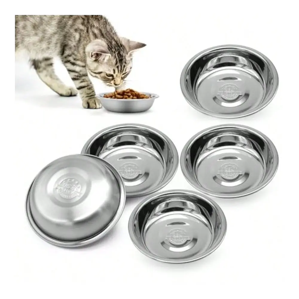 Steel Cat BowlShallow Wide Flat Cats Food BowlsMetal Kitten Dishes Whisker Friendly Fatigue Relief Replacement Basic Kitty Plat
Steel Cat BowlShallow Wide Flat Cats Food BowlsMetal Kitten Dishes Whisker Friendly Fatigue Relief Replacement Basic Kitty Plat