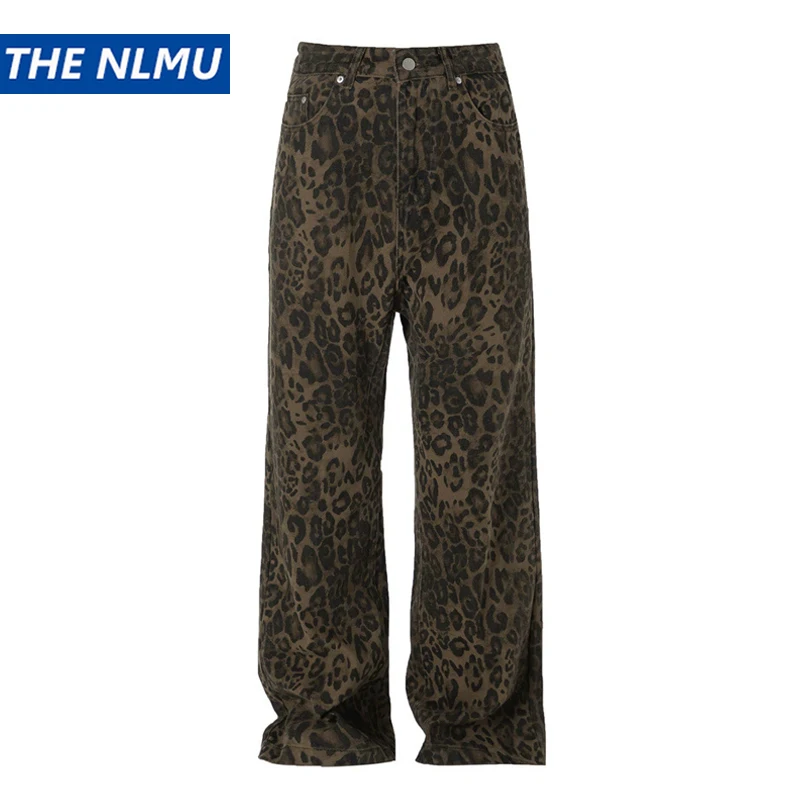 Men's Leopard Camo Jeans Vintage American Streetwear Washed Distressed Baggy Wide Leg Floor-Length Denim Pants
Men's Leopard Camo Jeans Vintage American Streetwear Washed Distressed Baggy Wide Leg Floor-Length Denim Pants