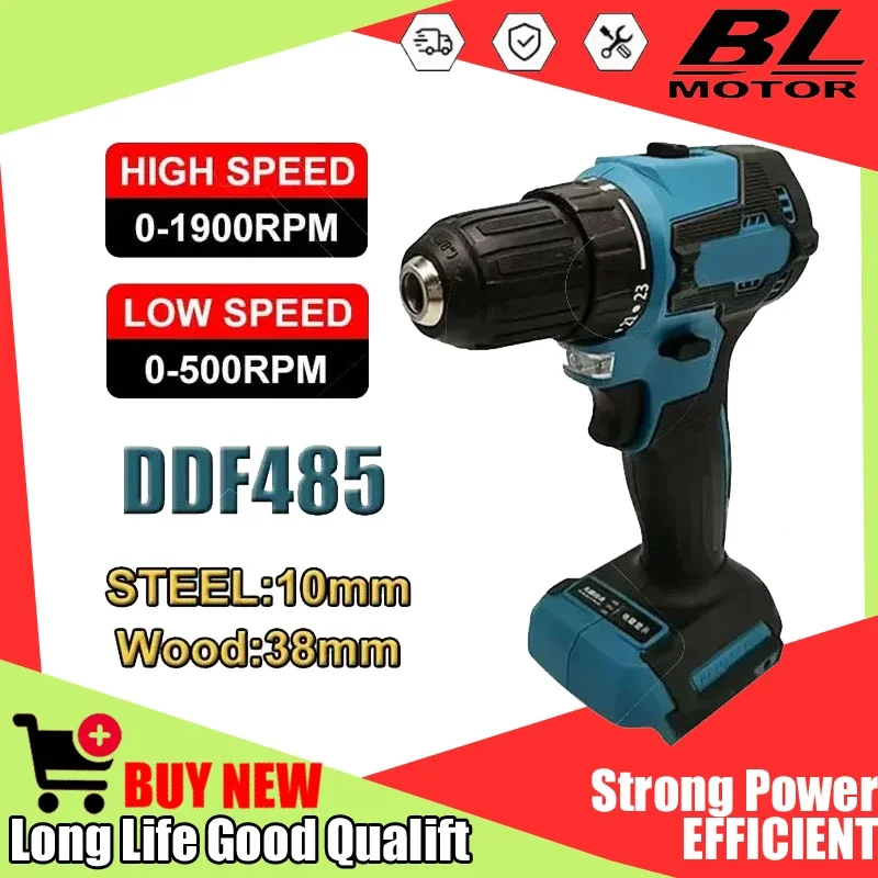 Аккумуляторный многофункциональный шуруповерт DDF485 10MM LXT, компактный, ударный, бесщеточный, перезаряжаемый, совместим с аккумуляторами Makita 18V
Аккумуляторный многофункциональный шуруповерт DDF485 10MM LXT, компактный, ударный, бесщеточный, перезаряжаемый, совместим с аккумуляторами Makita 18V