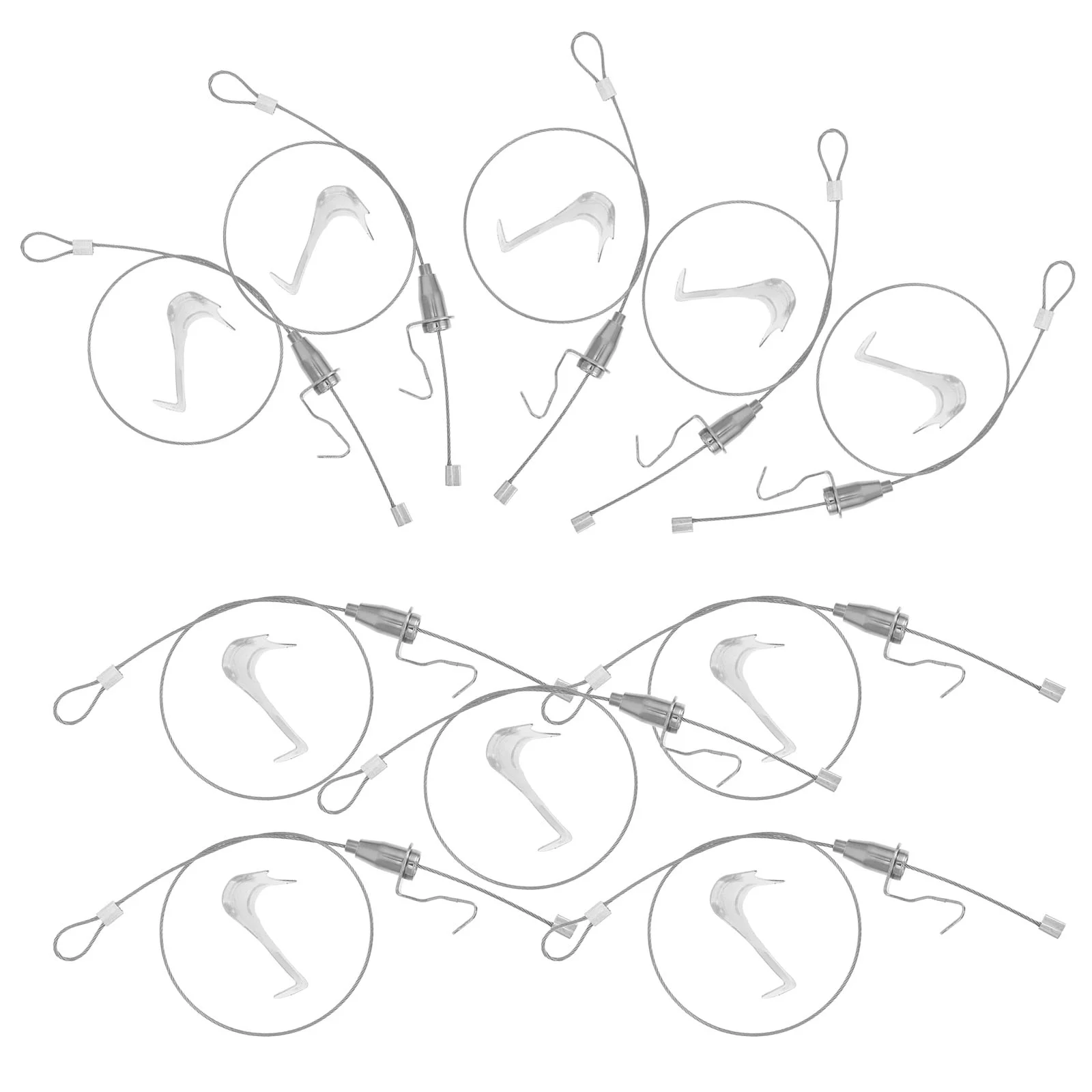 10 Sets Picture Rail Hook Wire Hanging up for Frames Hooks Iron Pictures Hanger Kit
10 Sets Picture Rail Hook Wire Hanging up for Frames Hooks Iron Pictures Hanger Kit