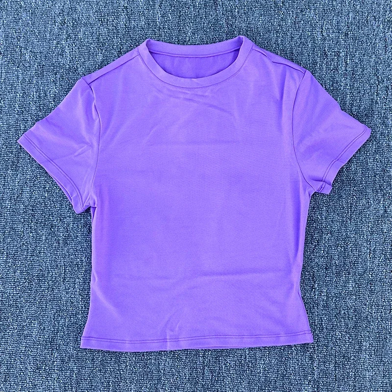 Womens Tight Fitting Sports T-shirt Quick Drying Short Sleeved Yoga T-shirt Pilates Running Exercise Fitness Short Sleeved Skirt
Womens Tight Fitting Sports T-shirt Quick Drying Short Sleeved Yoga T-shirt Pilates Running Exercise Fitness Short Sleeved Skirt