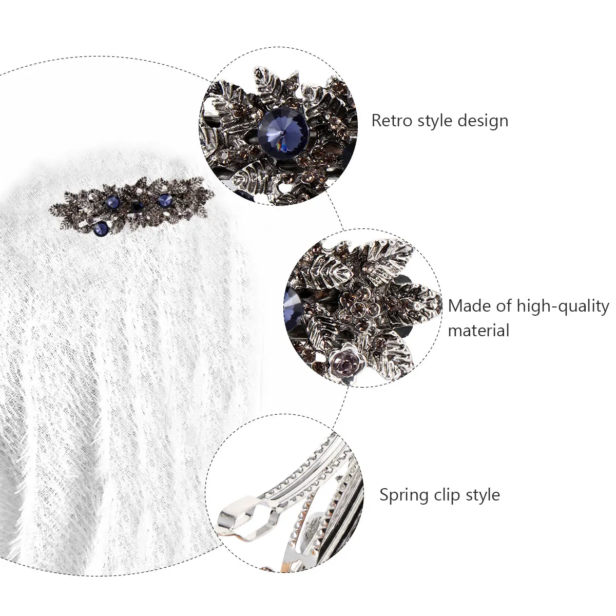 Retro Hair Clip 3A Dark Green Rhinestones Alloy Bangs Barrettes Spring Bride Hairpin Women Accessories Stylish Elegant Wedding
Retro Hair Clip 3A Dark Green Rhinestones Alloy Bangs Barrettes Spring Bride Hairpin Women Accessories Stylish Elegant Wedding