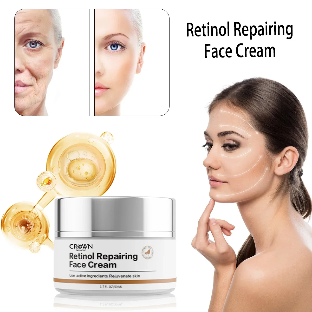Retinol Repairing Face Cream Anti-Wrinkle Cosmetics Moisturizing Nourishing Original Skincare Brightening Skin
Retinol Repairing Face Cream Anti-Wrinkle Cosmetics Moisturizing Nourishing Original Skincare Brightening Skin