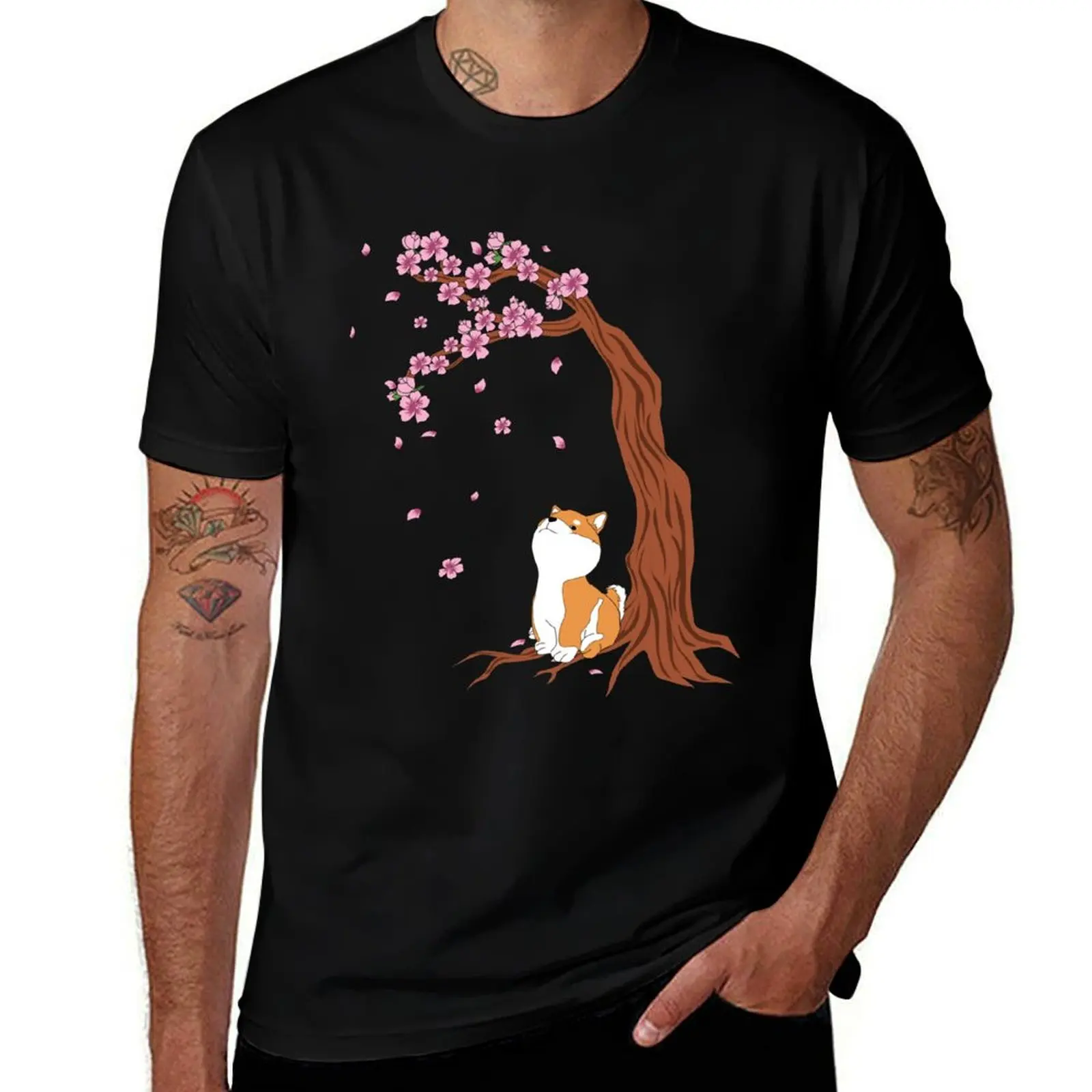 Cherry Blossoms Shiba Inu T-Shirt boys animal print quick drying graphic shirts mens graphic t-shirts pack
Cherry Blossoms Shiba Inu T-Shirt boys animal print quick drying graphic shirts mens graphic t-shirts pack