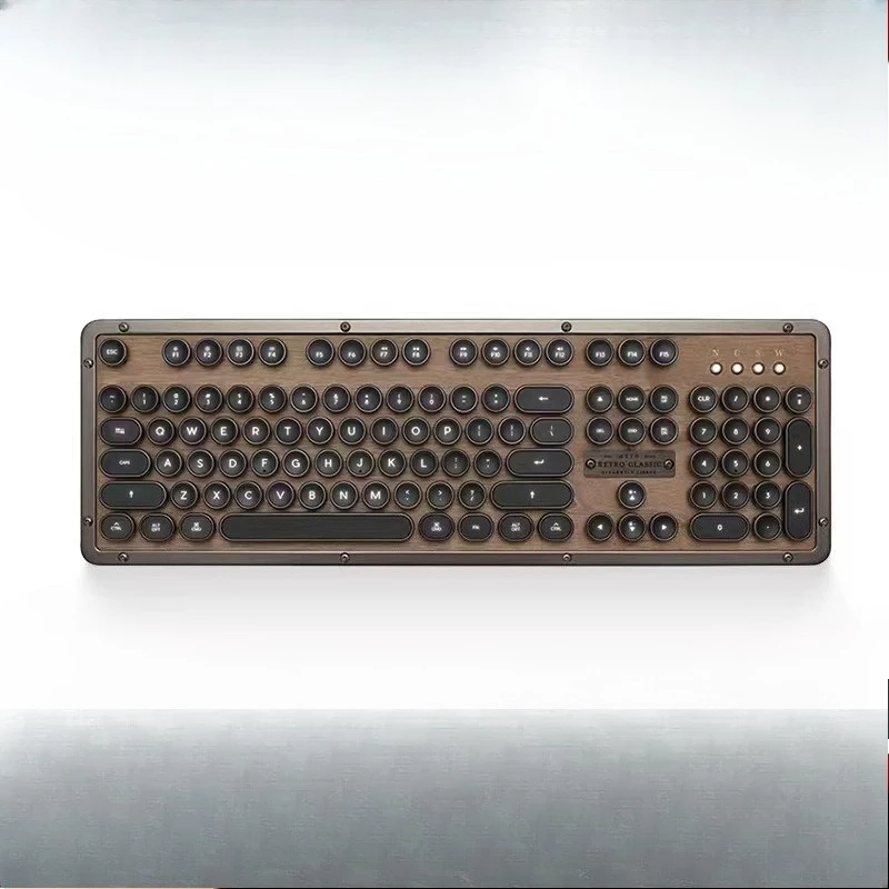 Classic retro dual-mode walnut mechanical keyboard bluetooth
Classic retro dual-mode walnut mechanical keyboard bluetooth