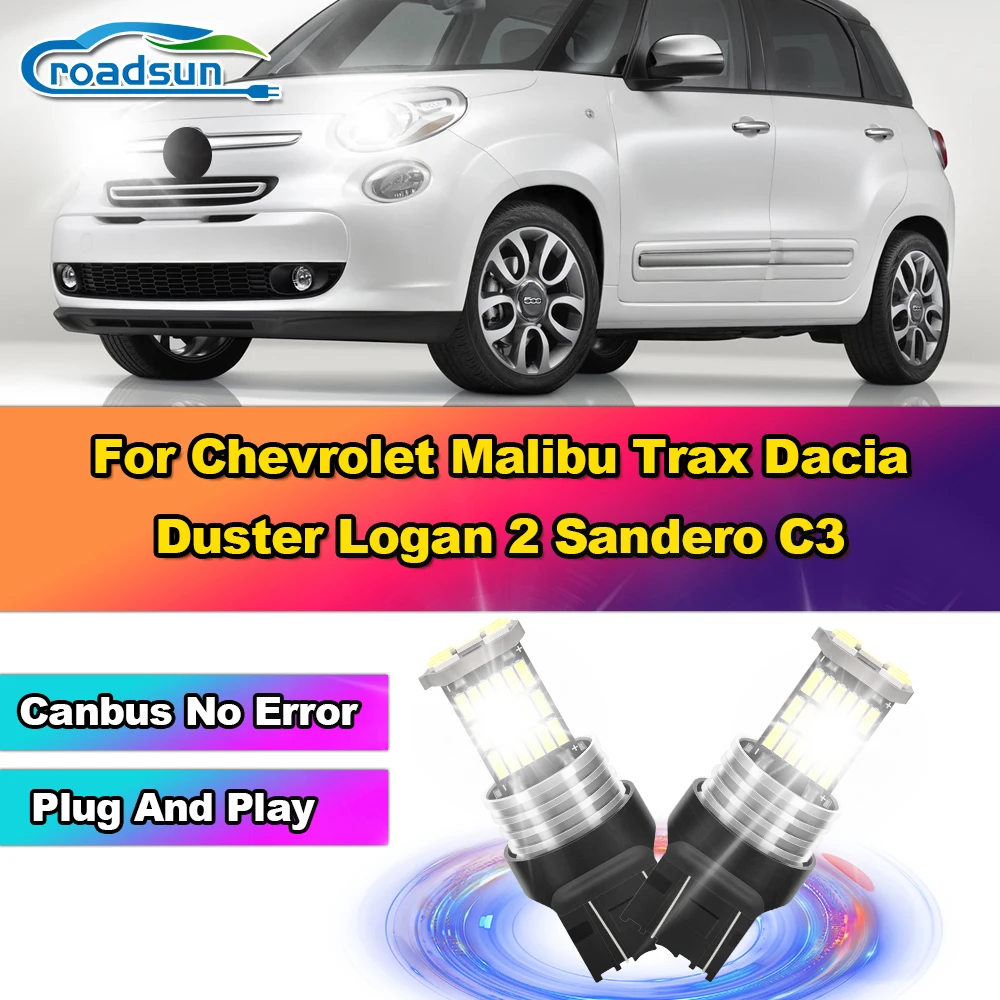 2x 3400LM 7443 W21/5W T20 LED Daytime Running Lights Bulbs 12V 6000K For Chevrolet Malibu Trax Dacia Duster Logan 2 Sandero C3
2x 3400LM 7443 W21/5W T20 LED Daytime Running Lights Bulbs 12V 6000K For Chevrolet Malibu Trax Dacia Duster Logan 2 Sandero C3