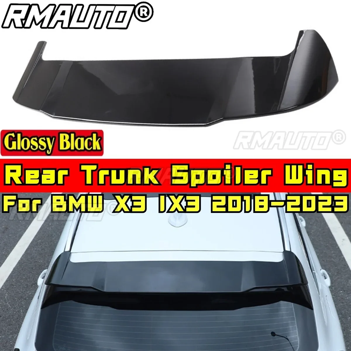 For BMW X3 IX3 2018-2023 Body Kit Rear Trunk Wing Glossy Black Sport Style Rear Trunk Spoiler Rear Wing Car Accessories
For BMW X3 IX3 2018-2023 Body Kit Rear Trunk Wing Glossy Black Sport Style Rear Trunk Spoiler Rear Wing Car Accessories