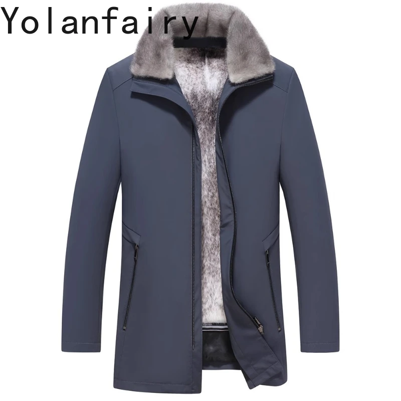 YOLANFAIRY 2025 Real Mink Fur Jacket Man Warm Parkas Detachable Cross Mink Fur Liner Coat Men Clothing High-end Winter Fur Coats
YOLANFAIRY 2025 Real Mink Fur Jacket Man Warm Parkas Detachable Cross Mink Fur Liner Coat Men Clothing High-end Winter Fur Coats