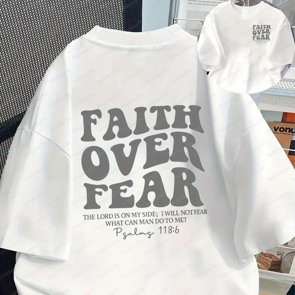 Faith Triumphs Over Fear This Stylish Men's T-shirt Features A Double-sided Print That Combines Confidence and Courage Casual
Faith Triumphs Over Fear This Stylish Men's T-shirt Features A Double-sided Print That Combines Confidence and Courage Casual