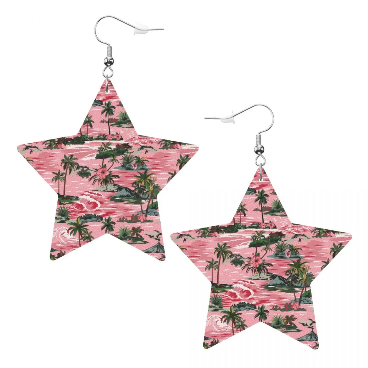 Custom Hawaiian Flower Beach Sea Wave Leather Teardrop Earrings for Leather Earrings Fashion Lightweight for Parties Holidays
Custom Hawaiian Flower Beach Sea Wave Leather Teardrop Earrings for Leather Earrings Fashion Lightweight for Parties Holidays