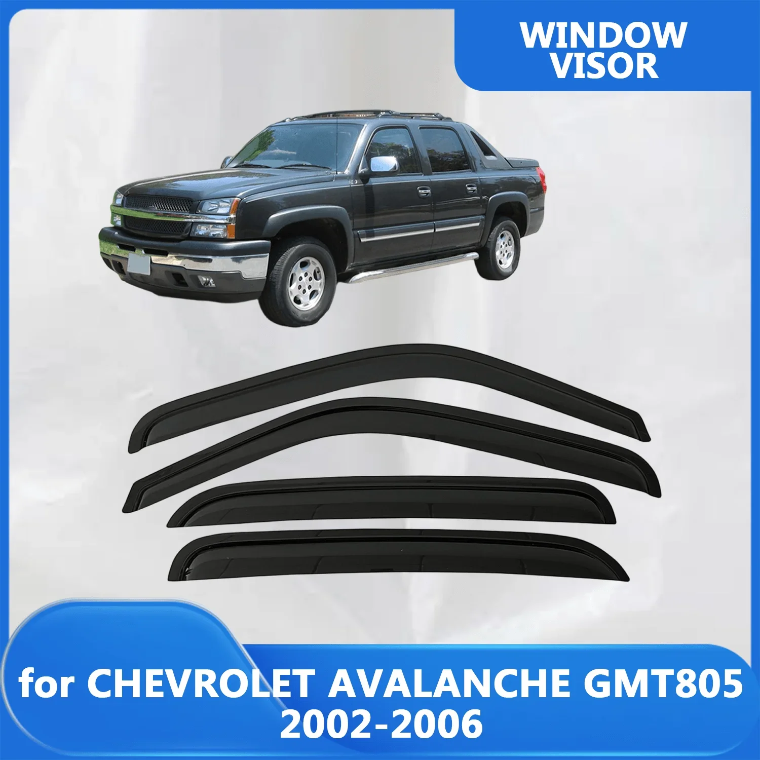 Window Visor for CHEVROLET AVALANCHE GMT805 2002 2003 2004 2005 2006 Wind Deflectors Rain Guards Door Visor Vent Shades
Window Visor for CHEVROLET AVALANCHE GMT805 2002 2003 2004 2005 2006 Wind Deflectors Rain Guards Door Visor Vent Shades