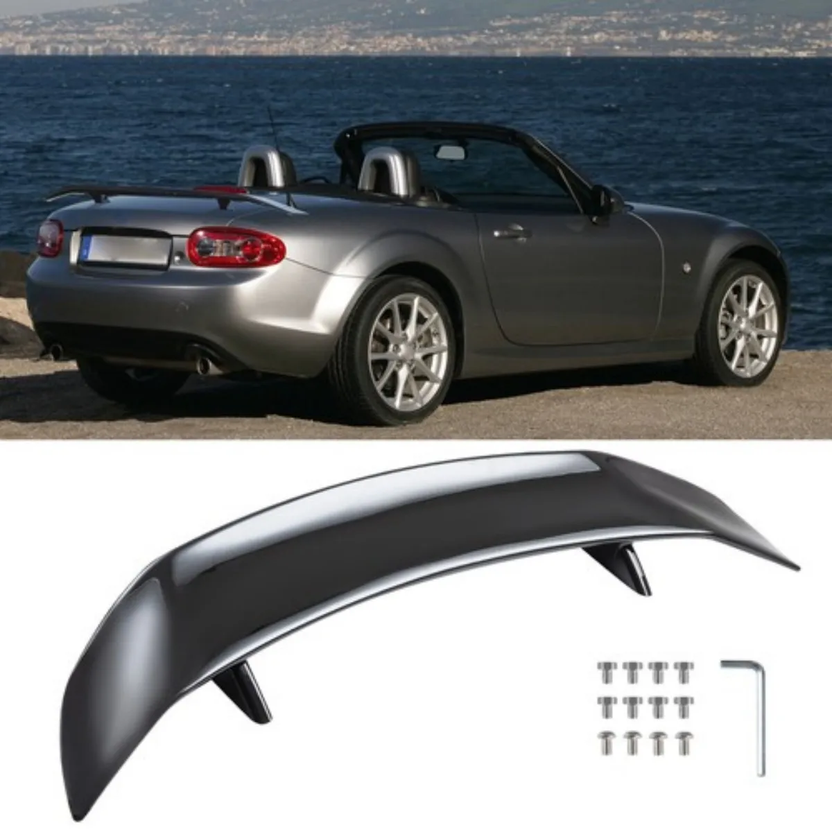 Для Mazda MX-5 Miata 47 "задний спойлер багажника автомобиля, крыло, гоночный глянцевый черный
Для Mazda MX-5 Miata 47 "задний спойлер багажника автомобиля, крыло, гоночный глянцевый черный