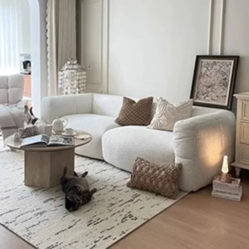 Simple Big White Lazy Sofa Living Room Modern Fabric Armrest Lazy Sofa Nordic Wooden Fauteuil Salon Maison Home Furniture
Simple Big White Lazy Sofa Living Room Modern Fabric Armrest Lazy Sofa Nordic Wooden Fauteuil Salon Maison Home Furniture