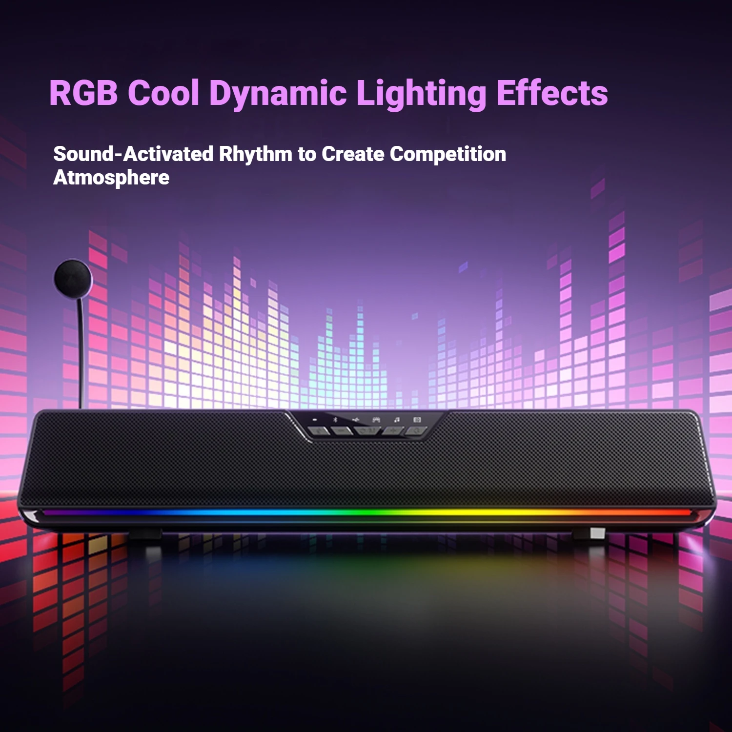 AULA GS6Pro Настольный киберспортивный динамик Домашний компьютер Аудио Проводной Bluetooth Настольные игры с микрофоном Высокое качество звука
AULA GS6Pro Настольный киберспортивный динамик Домашний компьютер Аудио Проводной Bluetooth Настольные игры с микрофоном Высокое качество звука