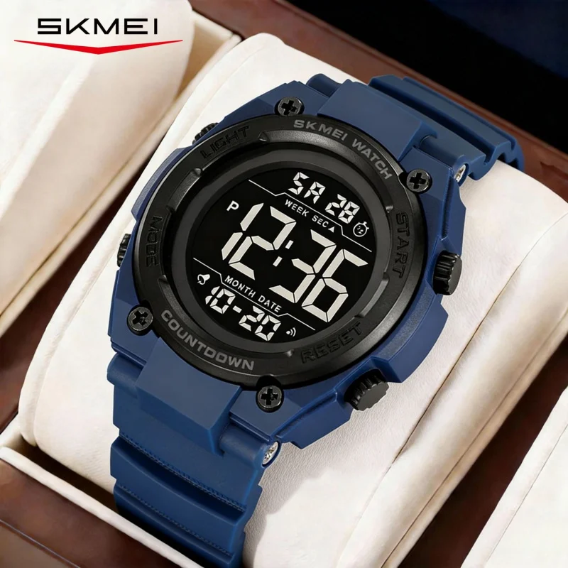 SKMEI Stylish Luminous Waterproof Digital Watch, Multi-Function Korean Version Student Watch, Trendy Sports Digital Watch
SKMEI Stylish Luminous Waterproof Digital Watch, Multi-Function Korean Version Student Watch, Trendy Sports Digital Watch