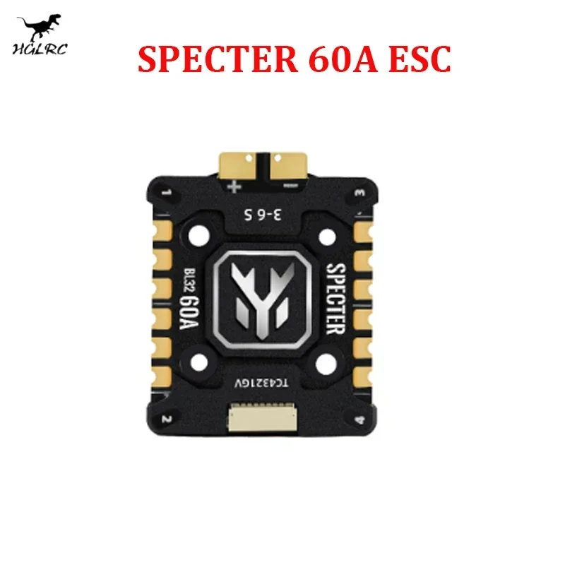HGLRC SPECTER 60A BL32 4in1 Mini ESC G071 128K Integrated CNC Heat Sink 20X20mm 3-6S for FPV Freestyle Drones DIY Parts
HGLRC SPECTER 60A BL32 4in1 Mini ESC G071 128K Integrated CNC Heat Sink 20X20mm 3-6S for FPV Freestyle Drones DIY Parts