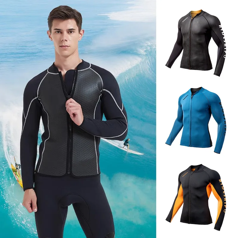 Neoprene Men Split Diving Suit Jacket Swimming Top Suit Windproof Warm Jacket Surfing Motorboat Diving Jacket
Neoprene Men Split Diving Suit Jacket Swimming Top Suit Windproof Warm Jacket Surfing Motorboat Diving Jacket