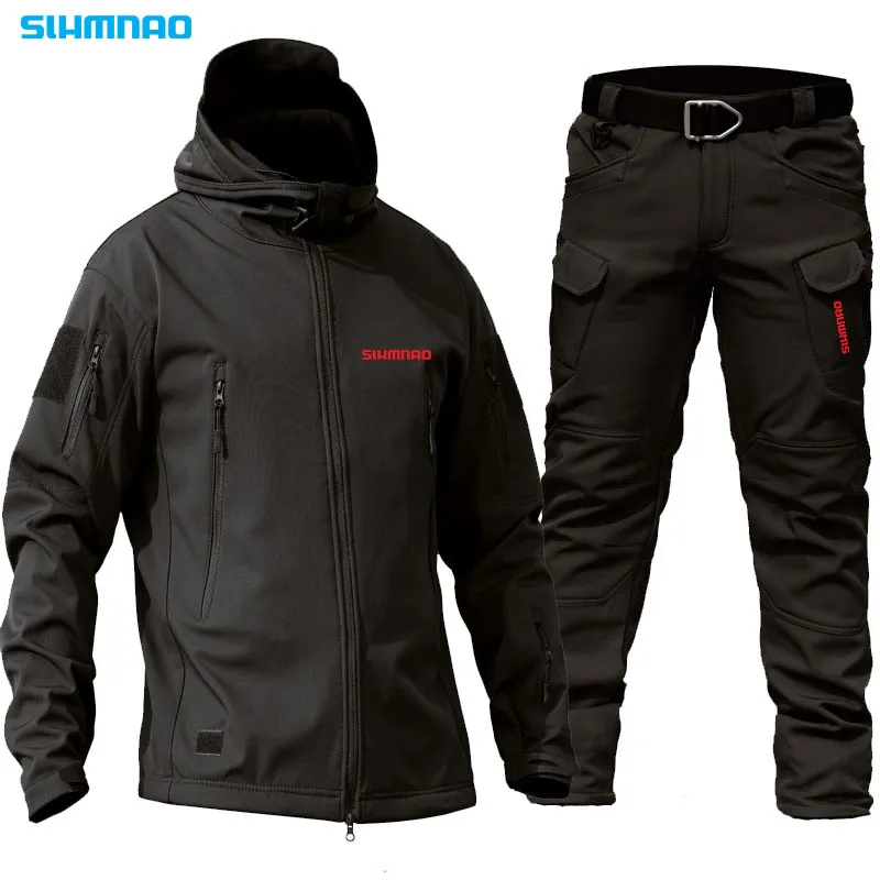 New autumn and winter waterproof and windproof fishing set, thick hooded fishing jacket, breathable quick drying fishing suit
New autumn and winter waterproof and windproof fishing set, thick hooded fishing jacket, breathable quick drying fishing suit