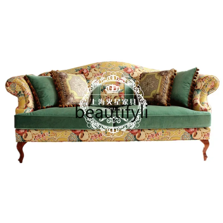 D06 European pastoral fabric solid wood sofa single double triple American country retro high-end villa living room sofa
D06 European pastoral fabric solid wood sofa single double triple American country retro high-end villa living room sofa