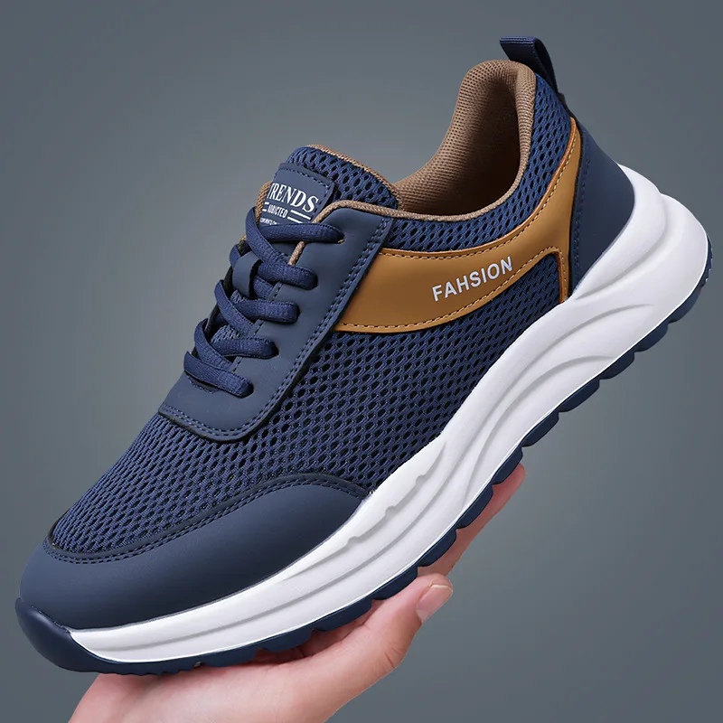 2026 New Men's Breathable Mesh Running Sneakers Lightweight Lace-Up Casual Sports Shoes Male Summer Leather Shoes for Man
2026 New Men's Breathable Mesh Running Sneakers Lightweight Lace-Up Casual Sports Shoes Male Summer Leather Shoes for Man
