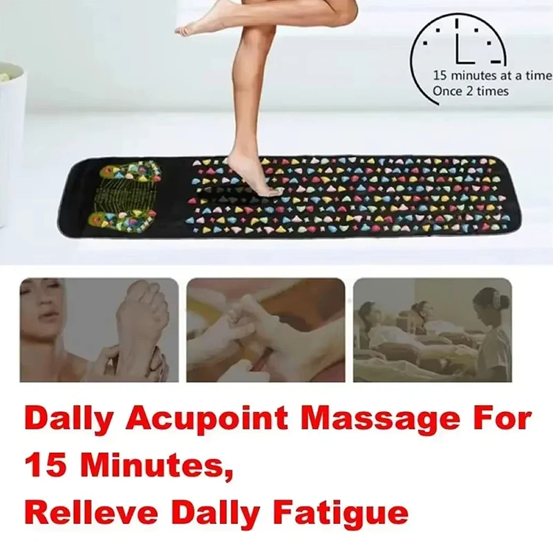 New Foot Massage Mat Reflexology Walk Stone Road Foot Massage Acupoint Mat Acupressure Relaxes For Long Sitting Elderly Students
New Foot Massage Mat Reflexology Walk Stone Road Foot Massage Acupoint Mat Acupressure Relaxes For Long Sitting Elderly Students