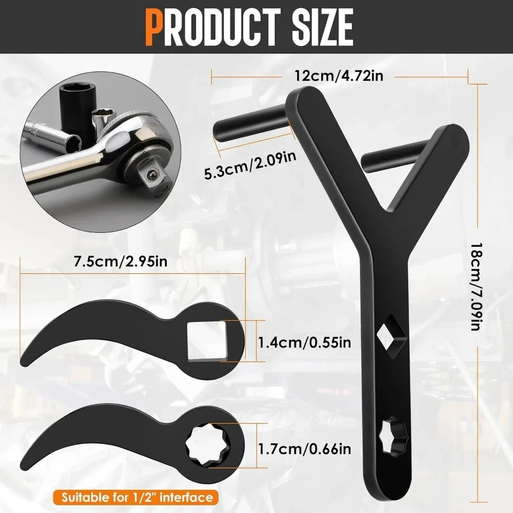 Car Lower Control Arm Prying Tool Pry Bar Wrench for 1/2 Ratchet Open-end Wrench Half Shaft Drive Shaft Disassembly Tool
Car Lower Control Arm Prying Tool Pry Bar Wrench for 1/2 Ratchet Open-end Wrench Half Shaft Drive Shaft Disassembly Tool