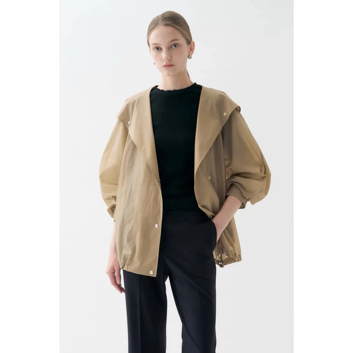 Lemon Cheese LAN26 Summer Casual Hooded Loose All-Match Drawstring Pleated Sunscreen Skin Shirt Women's Commute Style Long Sl...
Lemon Cheese LAN26 Summer Casual Hooded Loose All-Match Drawstring Pleated Sunscreen Skin Shirt Women's Commute Style Long Sl...