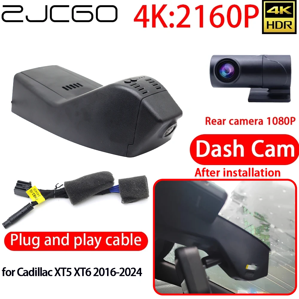 ZJCGO 4K Car DVR Dash Cam Wifi Front Rear Camera 24h Monitor for Cadillac XT5 XT6 2016-2024
ZJCGO 4K Car DVR Dash Cam Wifi Front Rear Camera 24h Monitor for Cadillac XT5 XT6 2016-2024