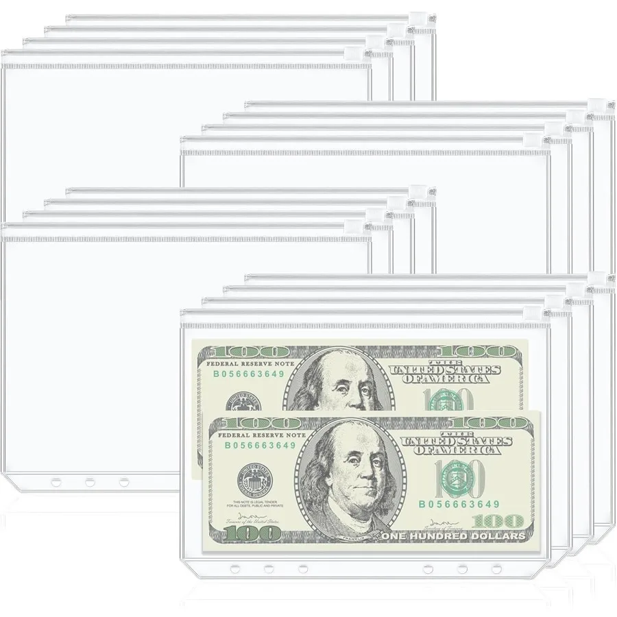 18 шт. карманы для папок формата А5, 6 отверстий, вставки для папок формата А5, бюджетные конверты для наличных денег для составления бюджета, прозрачный чехол на молнии, водонепроницаемый фотоэлектрический
18 шт. карманы для папок формата А5, 6 отверстий, вставки для папок формата А5, бюджетные конверты для наличных денег для составления бюджета, прозрачный чехол на молнии, водонепроницаемый фотоэлектрический