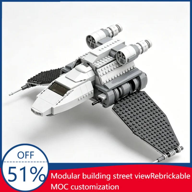 702PCS MOC Customize Shuttle-Gunboat Hybrid Sci-Fi Space Ship Model Building Blocks Assembly Educational Toy Birthday Xmas Gift
702PCS MOC Customize Shuttle-Gunboat Hybrid Sci-Fi Space Ship Model Building Blocks Assembly Educational Toy Birthday Xmas Gift